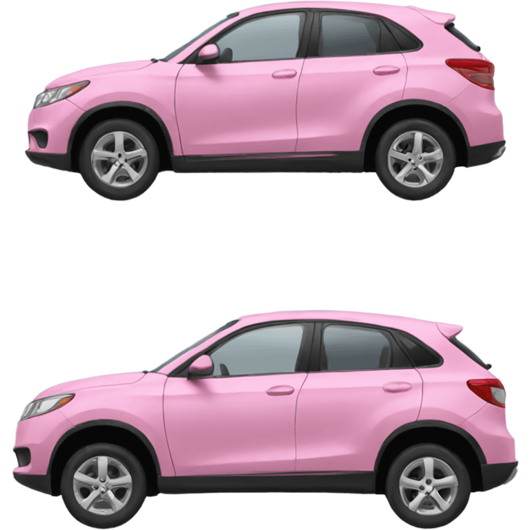 Pink car emoji