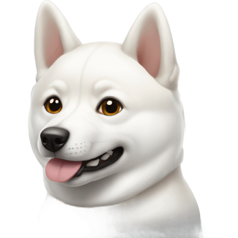 White Shiba Inu emoji