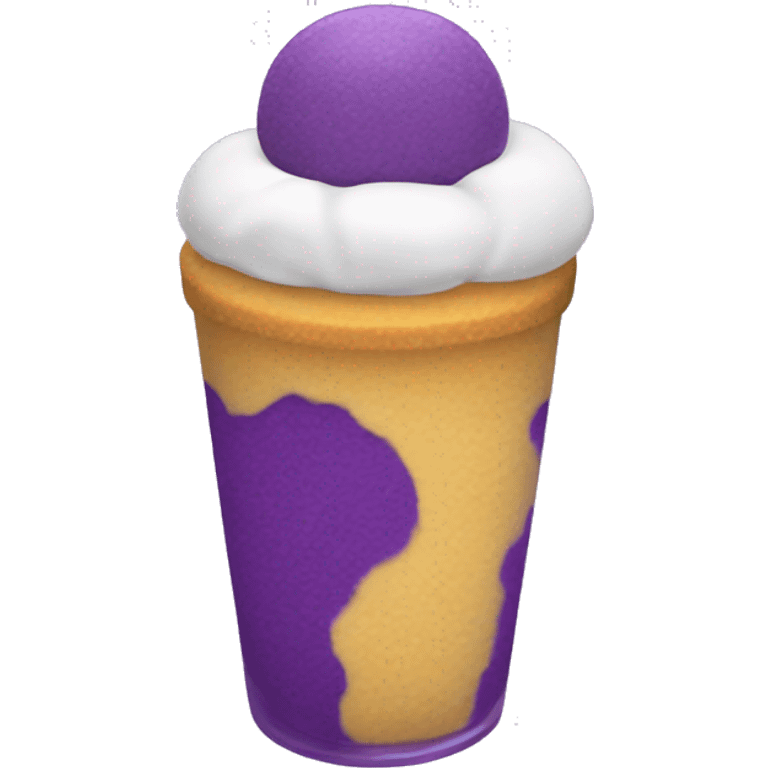 Colourful ube parfait emoji