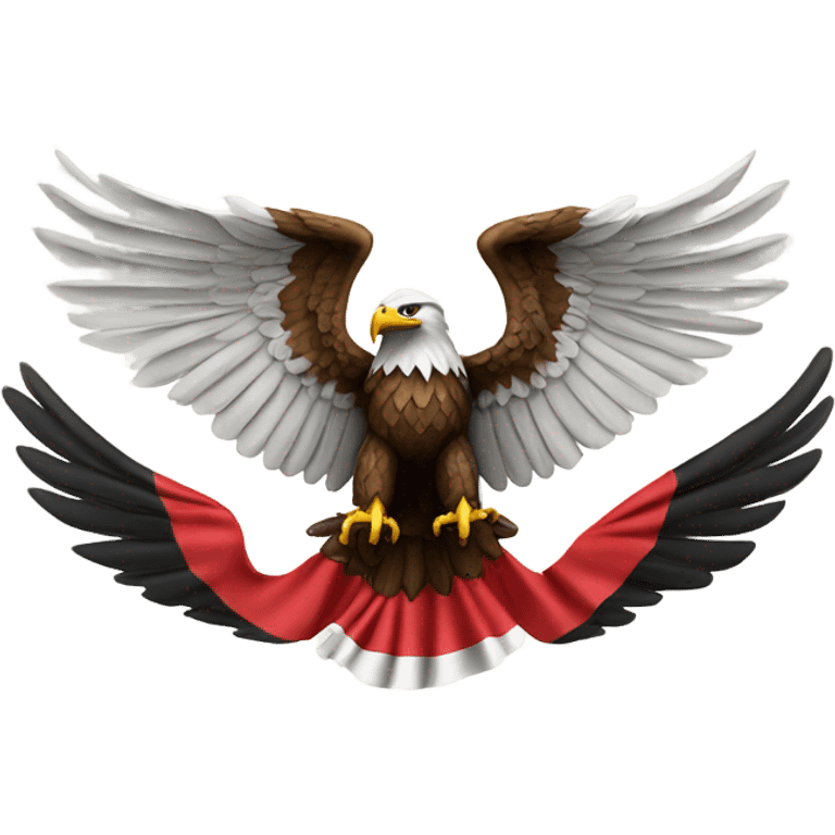 Eagle with Albanian flag  emoji