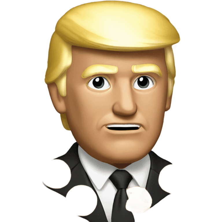 Trump with gold emoji