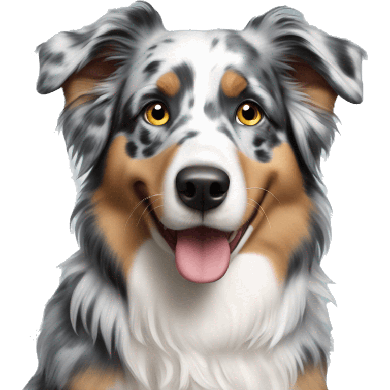 blue merle australian shepard emoji