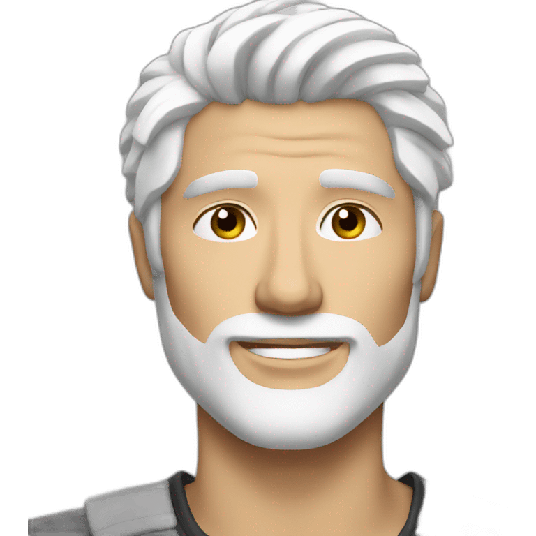 white hair sexy guy emoji