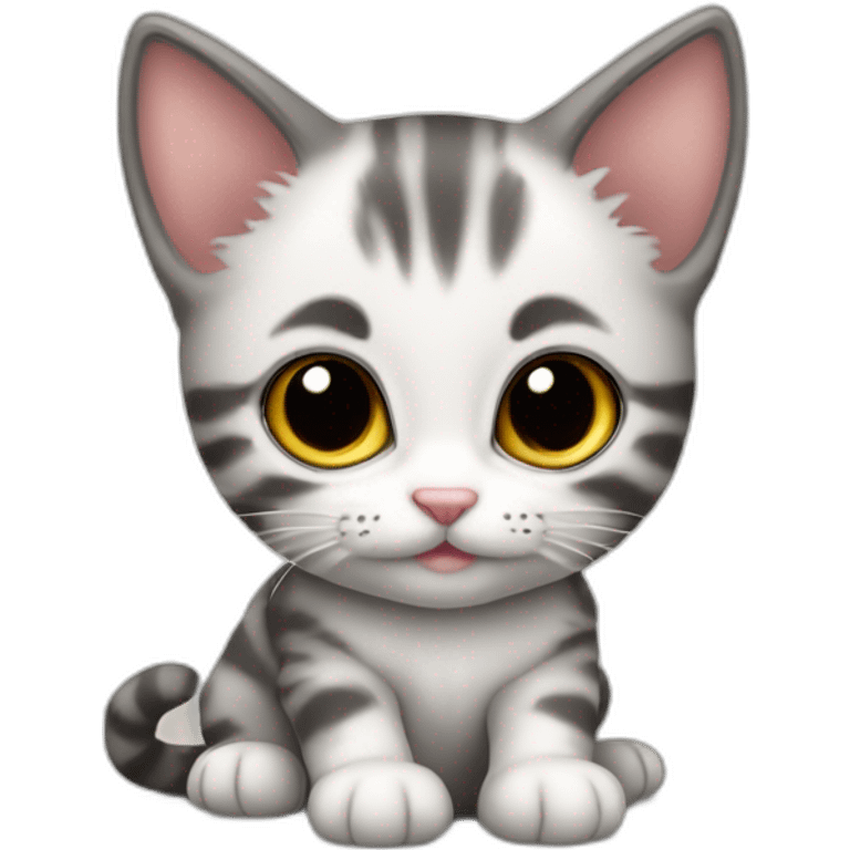 Un chaton trop mignon  emoji