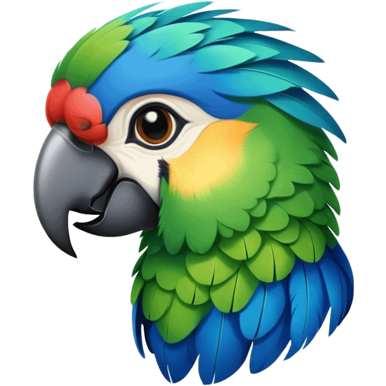 Cool parrot  emoji