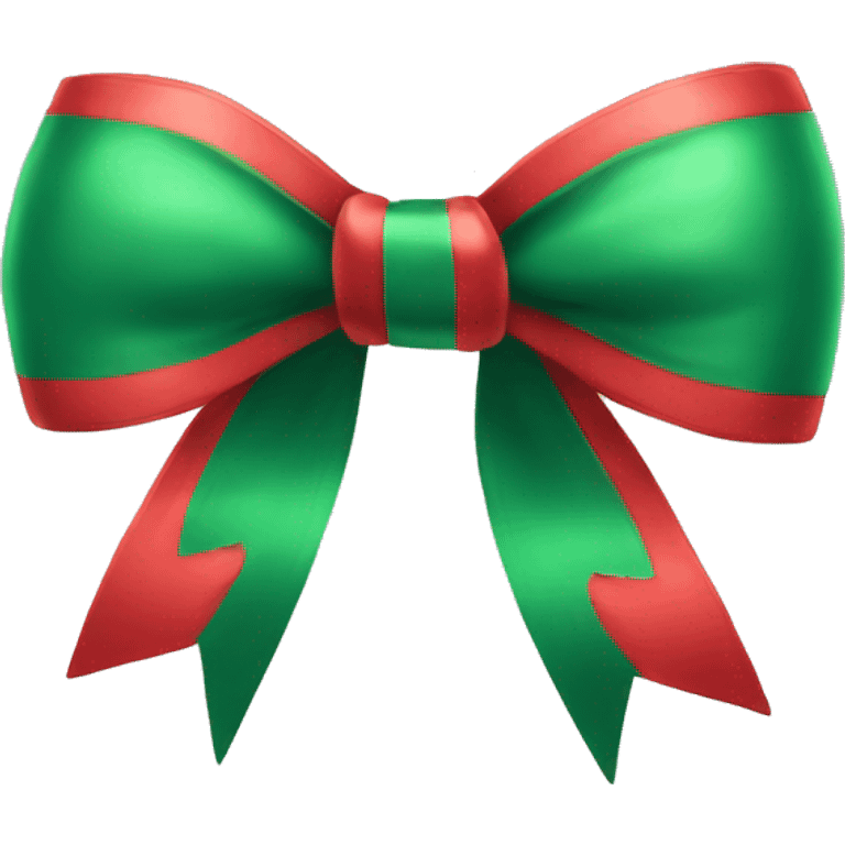 A cute christmas bow emoji