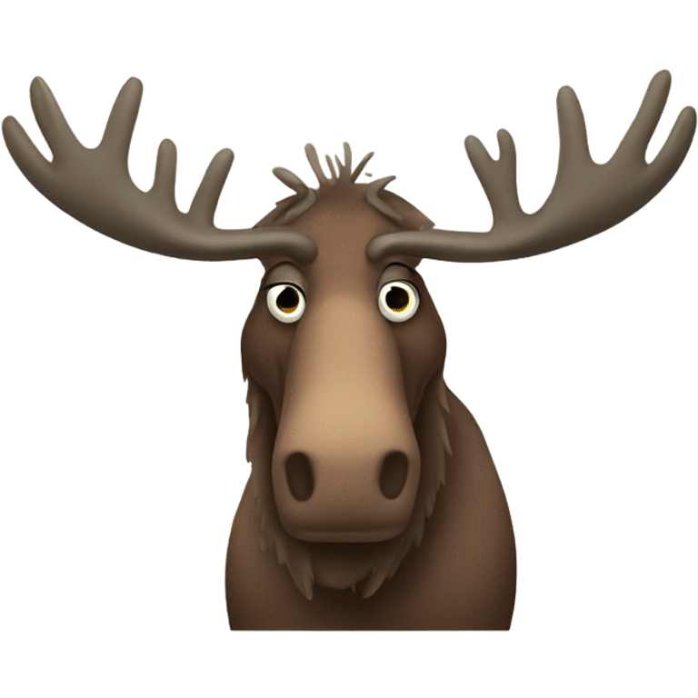 Sick moose emoji