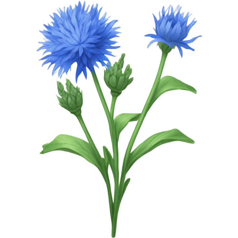 Cornflower plant  emoji