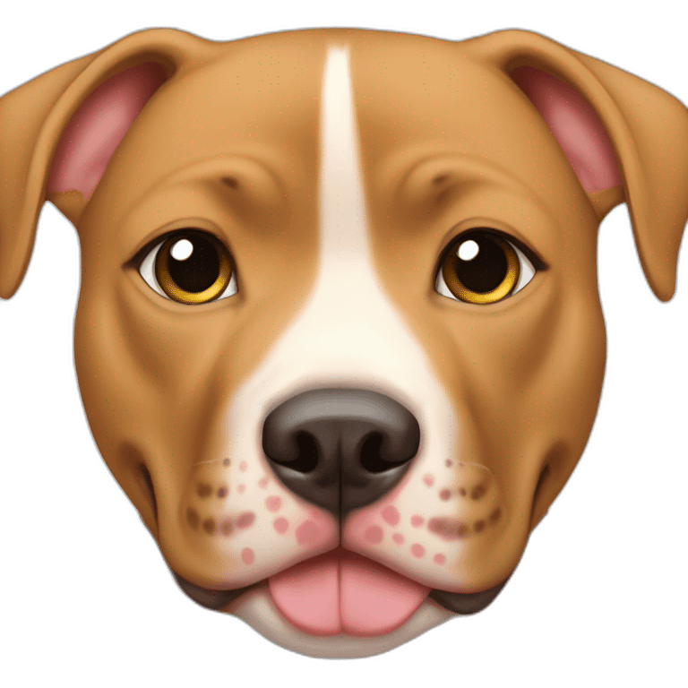 sweet tan pitbull dog female emoji