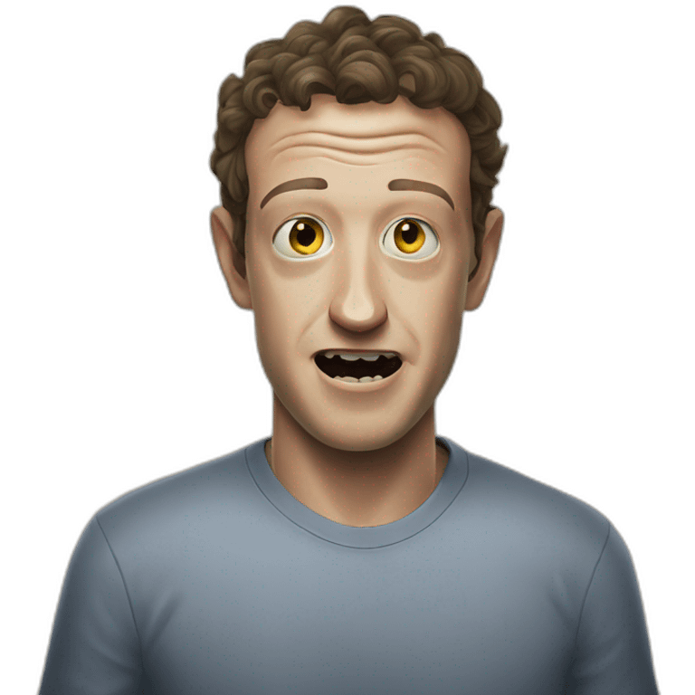 Zombie mark Zuckerberg emoji