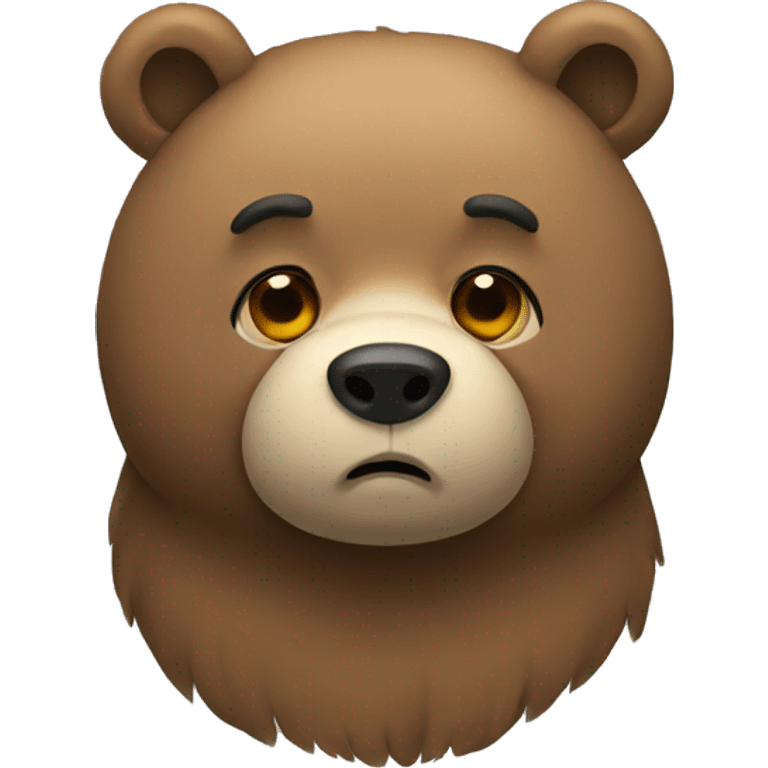 sad bear emoji