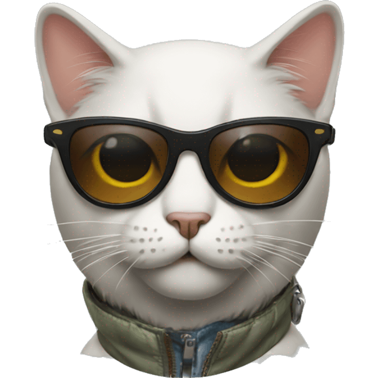 Cat with sunglasses emoji