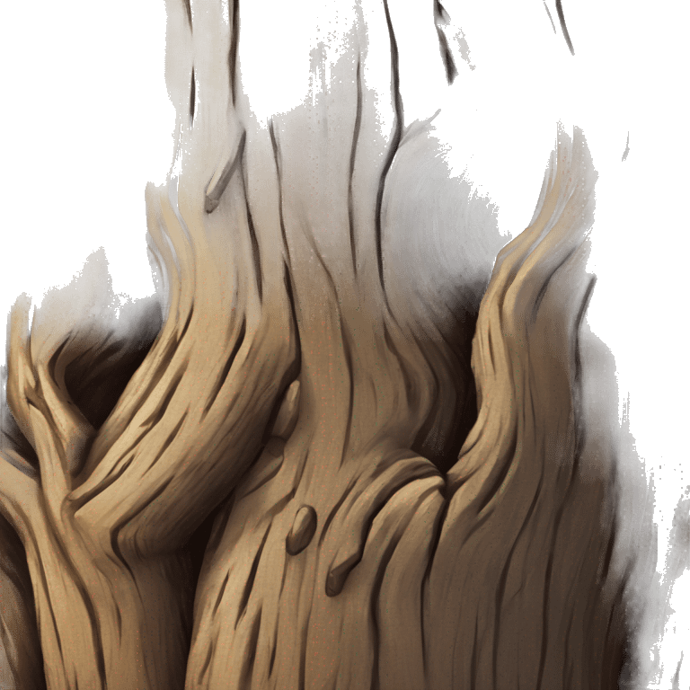 Old tree trunk emoji