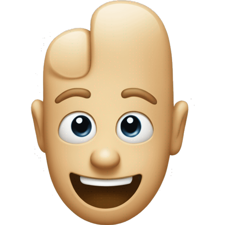 a thumb up with eyes, nose, and mouth emoji