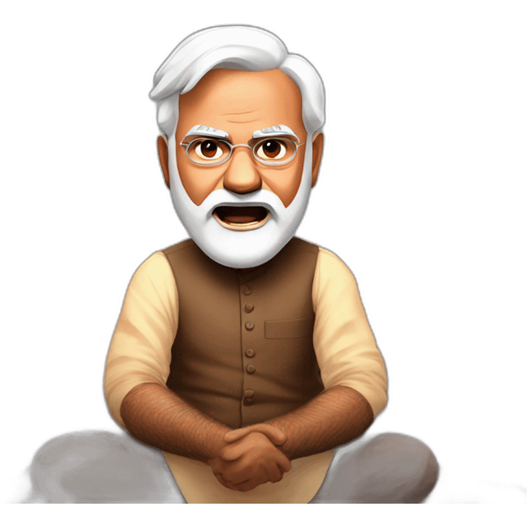 Narendra modi in angry emoji