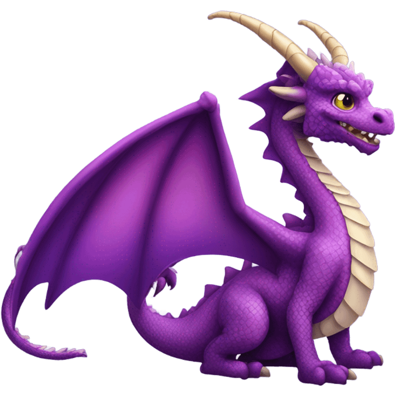 Purple dragon emoji