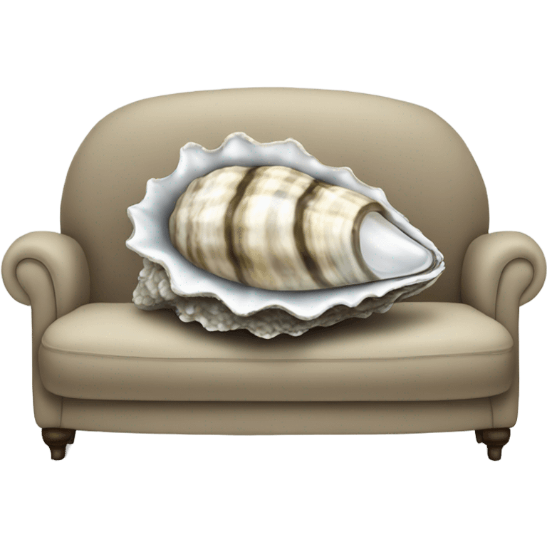 Oyster on a couch emoji