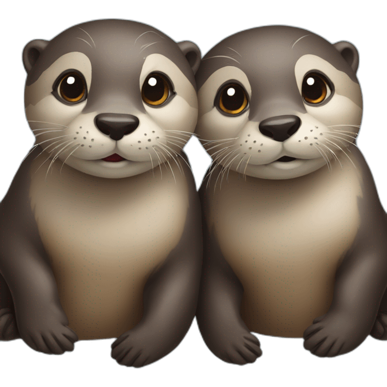 two otters emoji