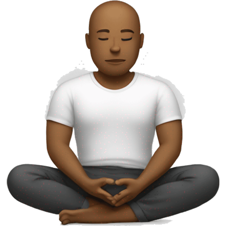 tech guy meditating emoji