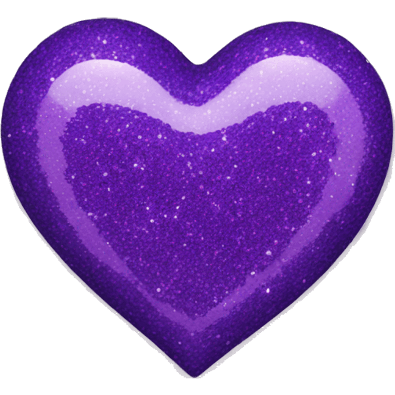 Purple glitter heart emoji