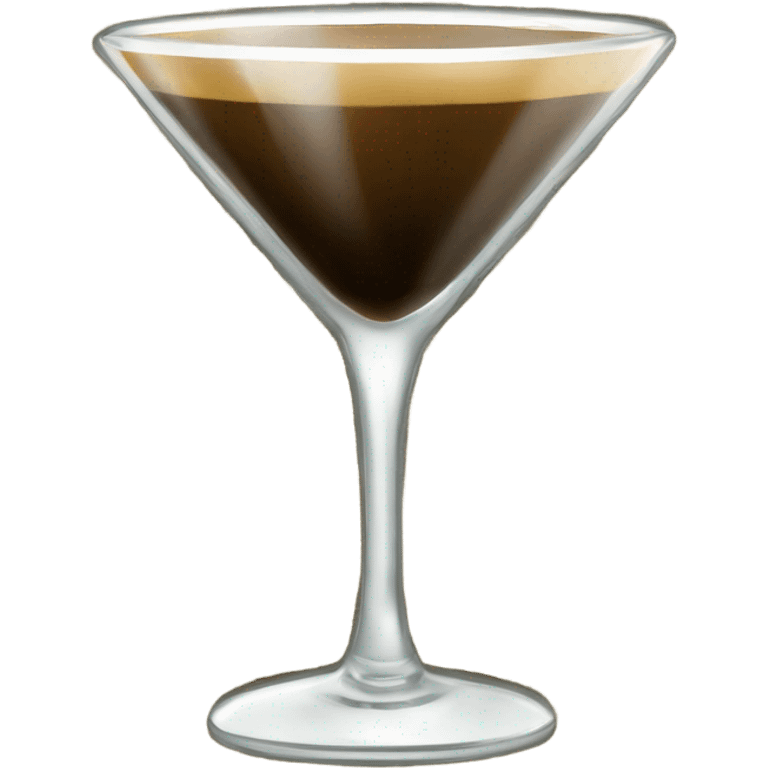 gold rimmed espresso martini glass  emoji