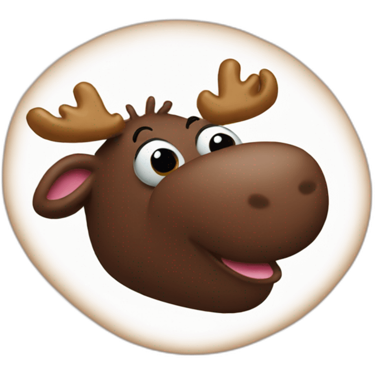 chocolate moose emoji