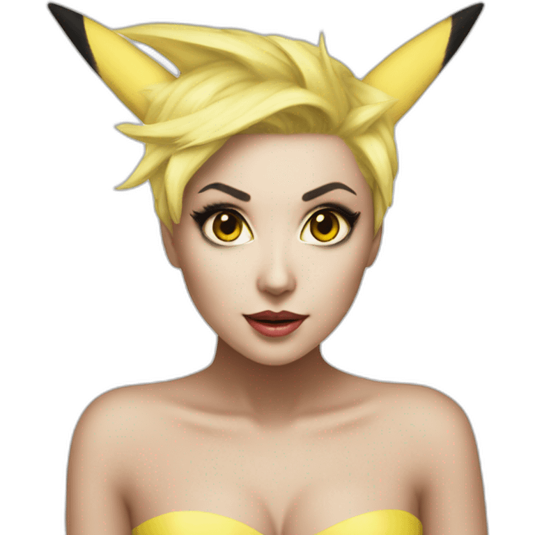 Pikachu-ladygaga emoji