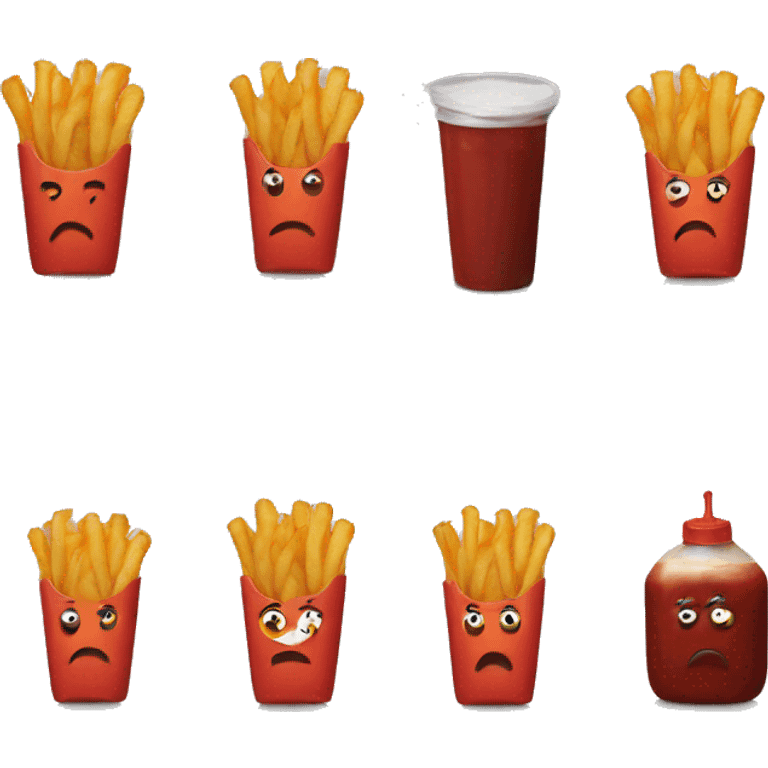 a fry and ketchup emoji