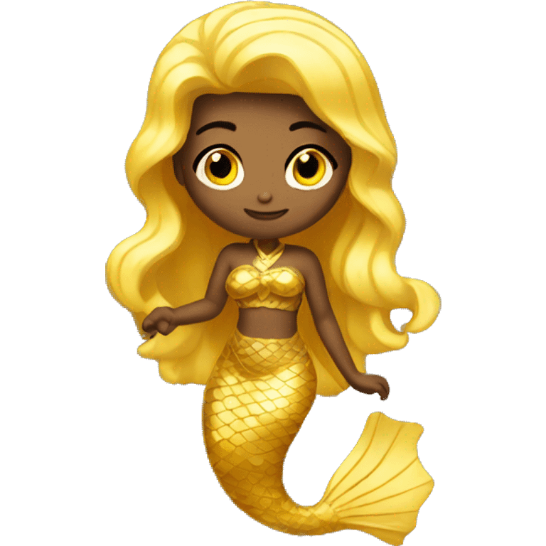 gold - mermaid emoji