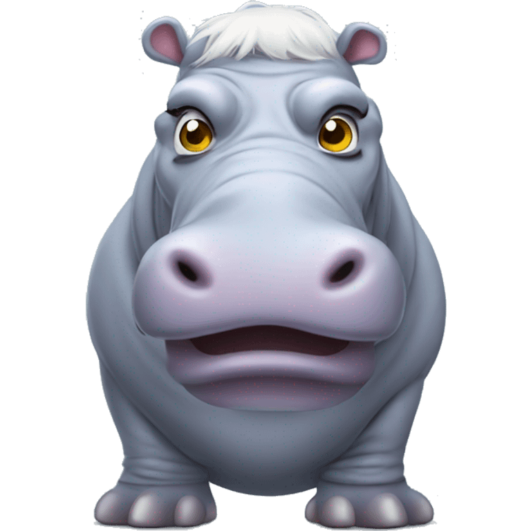 hippo in ghost costume emoji