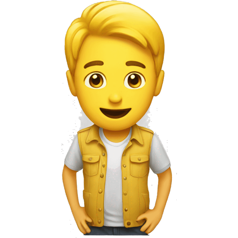 round yellow emoji smart funny emoji