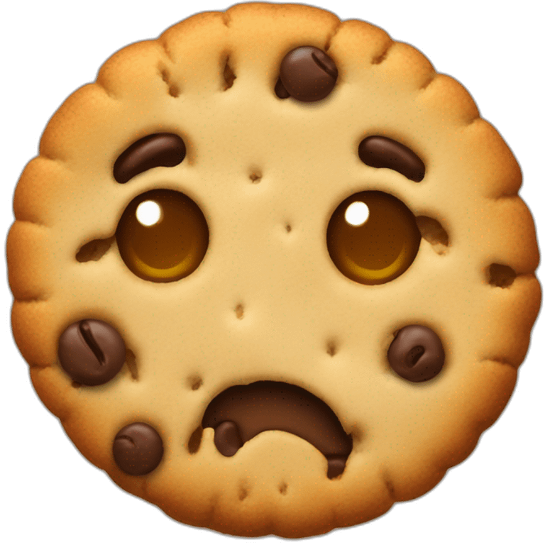 nibbled cookie emoji