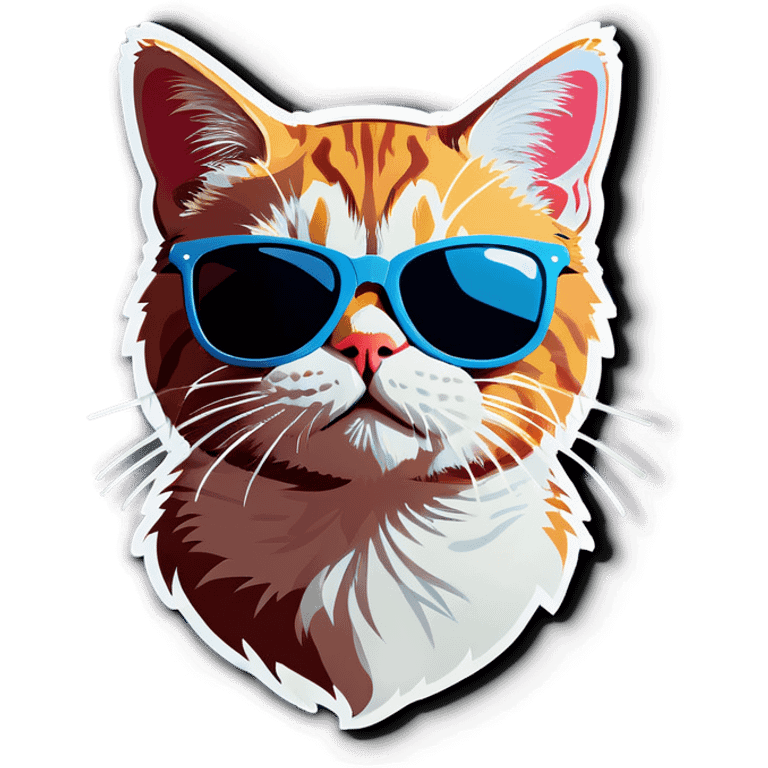 Cat with sunglasses emoji