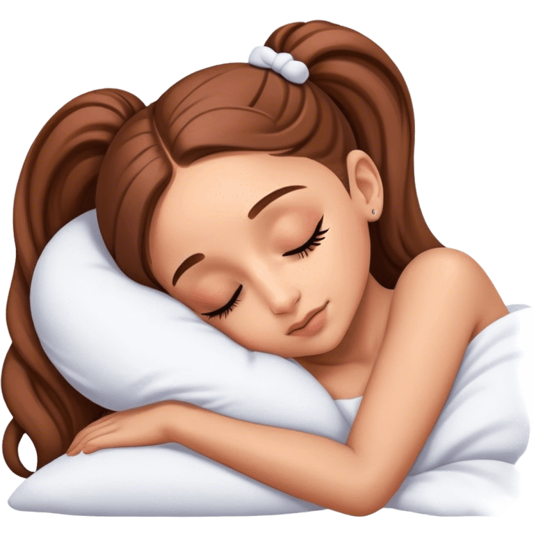 Ariana Grande sleeping emoji