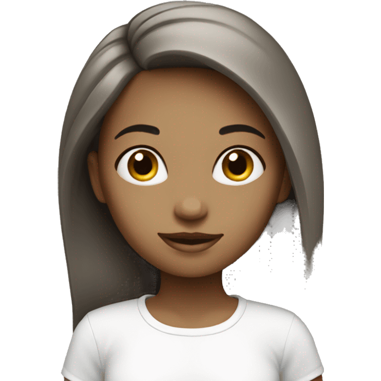  girl white emoji