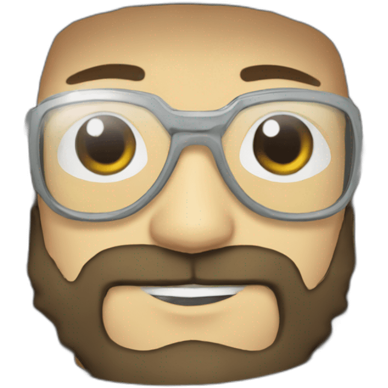 astronaut anime beard man glasses emoji