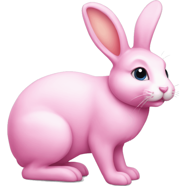 Pink bunny emoji