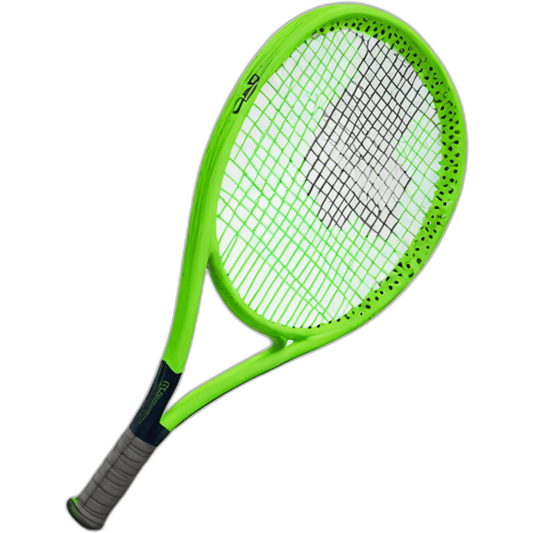 Green racket tennis Wilson emoji