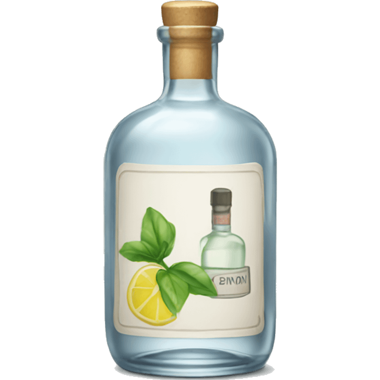 A bottle of gin emoji