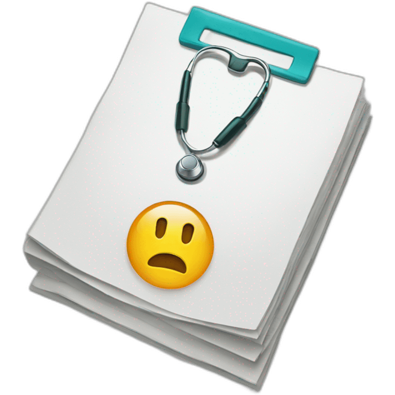 Medical documents emoji