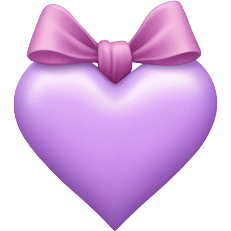 Pastel pink Purple Heart with bow emoji