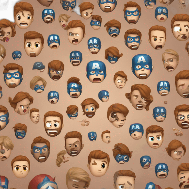 Captain america surprised emoji