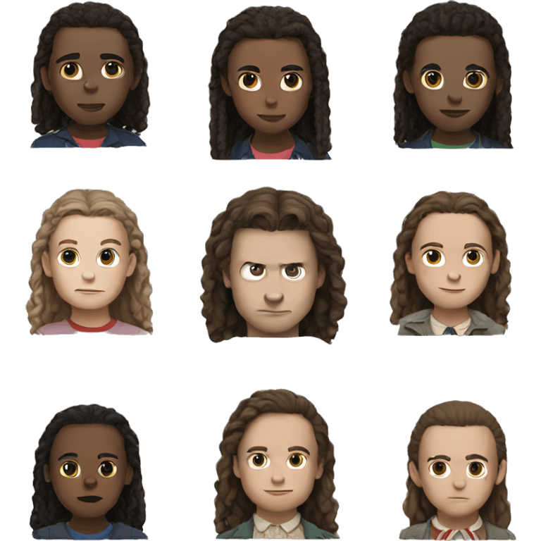 Eleven from stranger things emoji