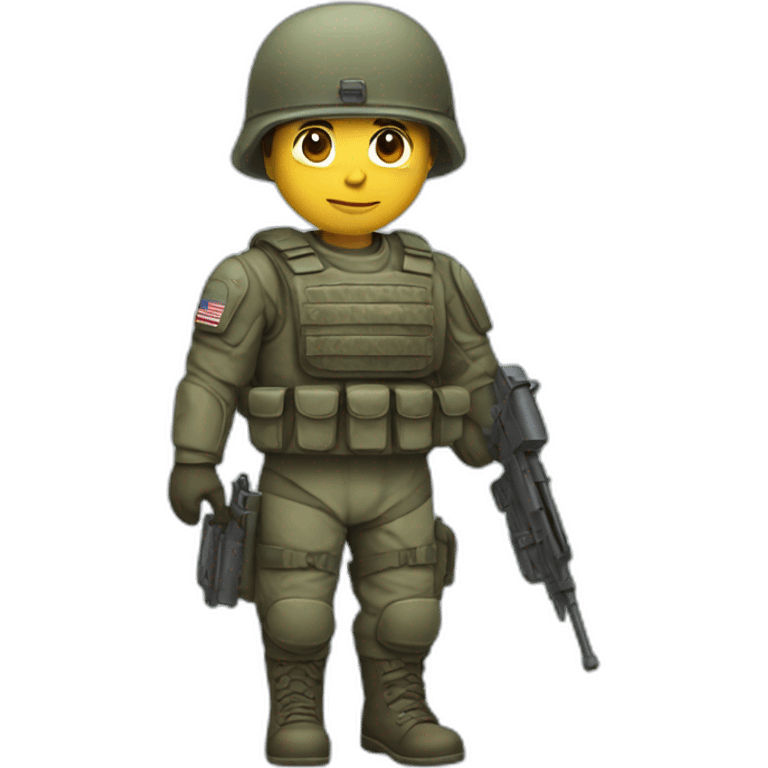 soldier with armored train emoji