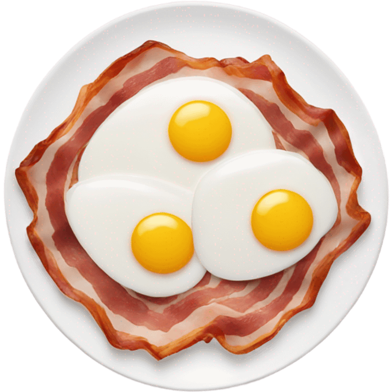 bacon and eggs plate emoji