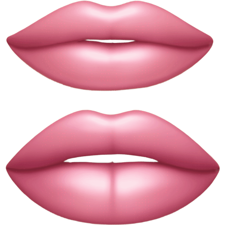 Aesthetic pink lips emoji