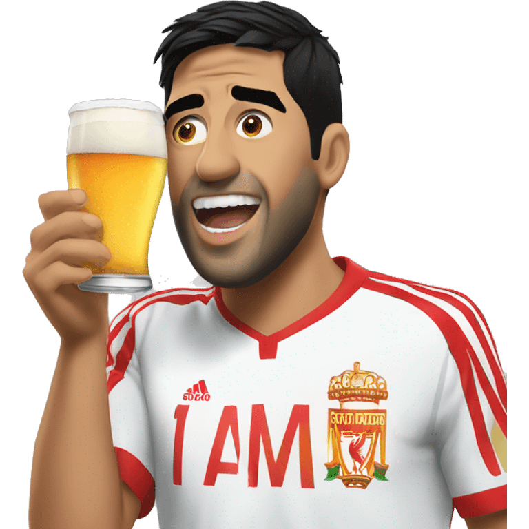 Luis Suárez drink beer emoji