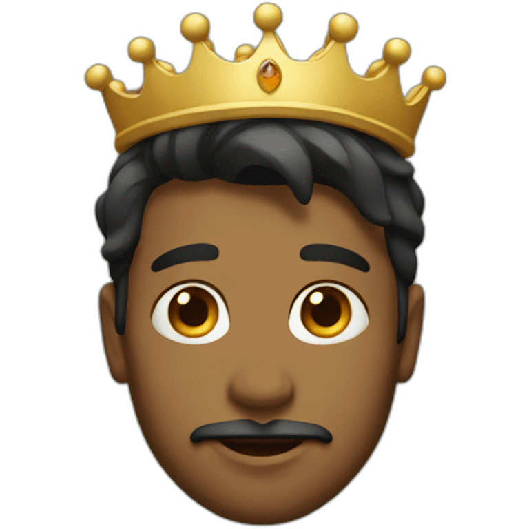 PRINCE FACE WITH CROWN emoji