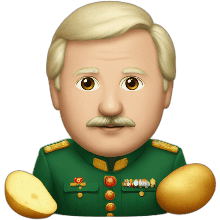 Lukashenko with potato emoji