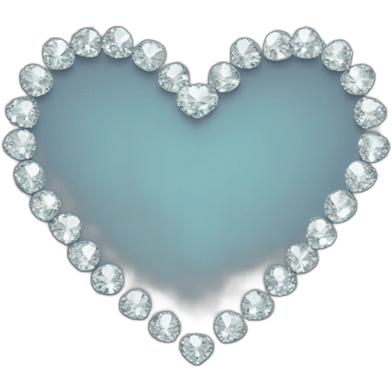 A heart made of diamonds emoji